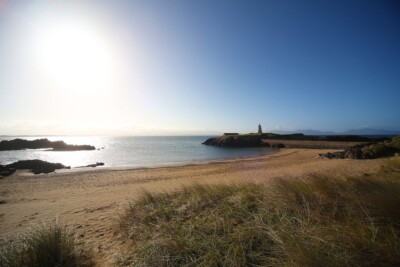 Stunning sandy beaches on Anglesey are a short drive away Stunning sandy beaches on Anglesey are a short drive away