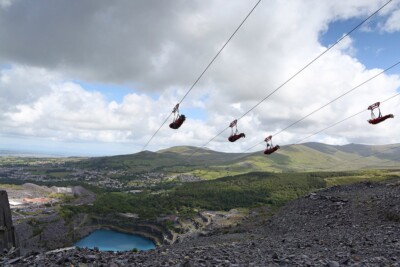 Zip World at Penrhyn Quarry, one of the many thrilling adrenaline activities in North Wales Zip World at Penrhyn Quarry, one of the many thrilling adrenaline activities in North Wales