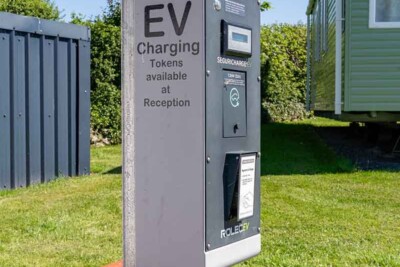 Touring caravan and camping site in North Wales with EV charging Touring caravan and camping site in North Wales with EV charging